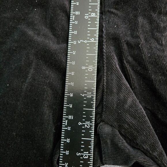 Erika Women 14 Black Straight Leg Corduroy Jeans Stretch - Picture 13 of 14